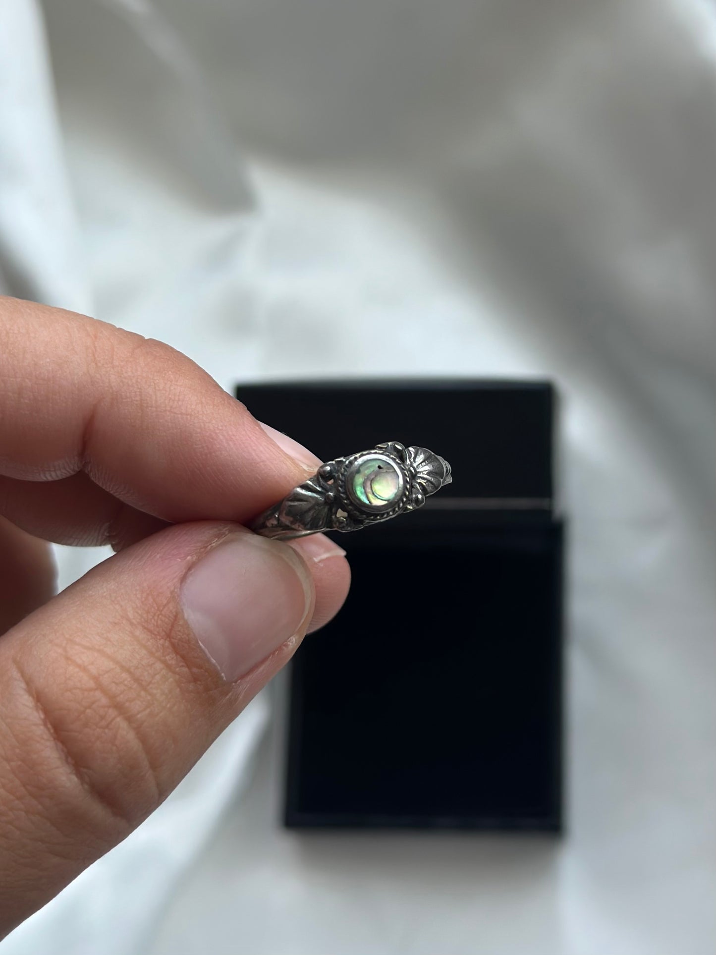 Sterling Silver Abalone Ring