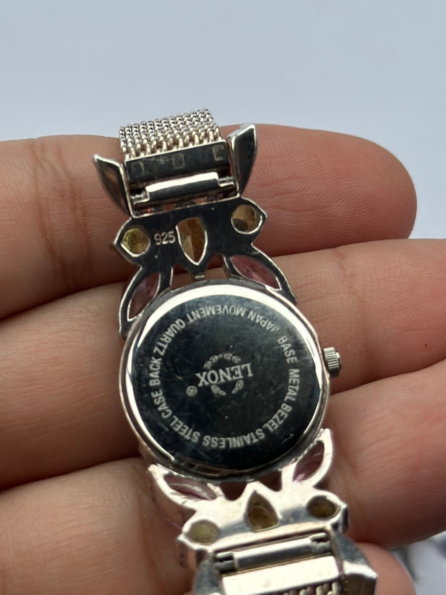 Sterling Silver Butterfly Watch