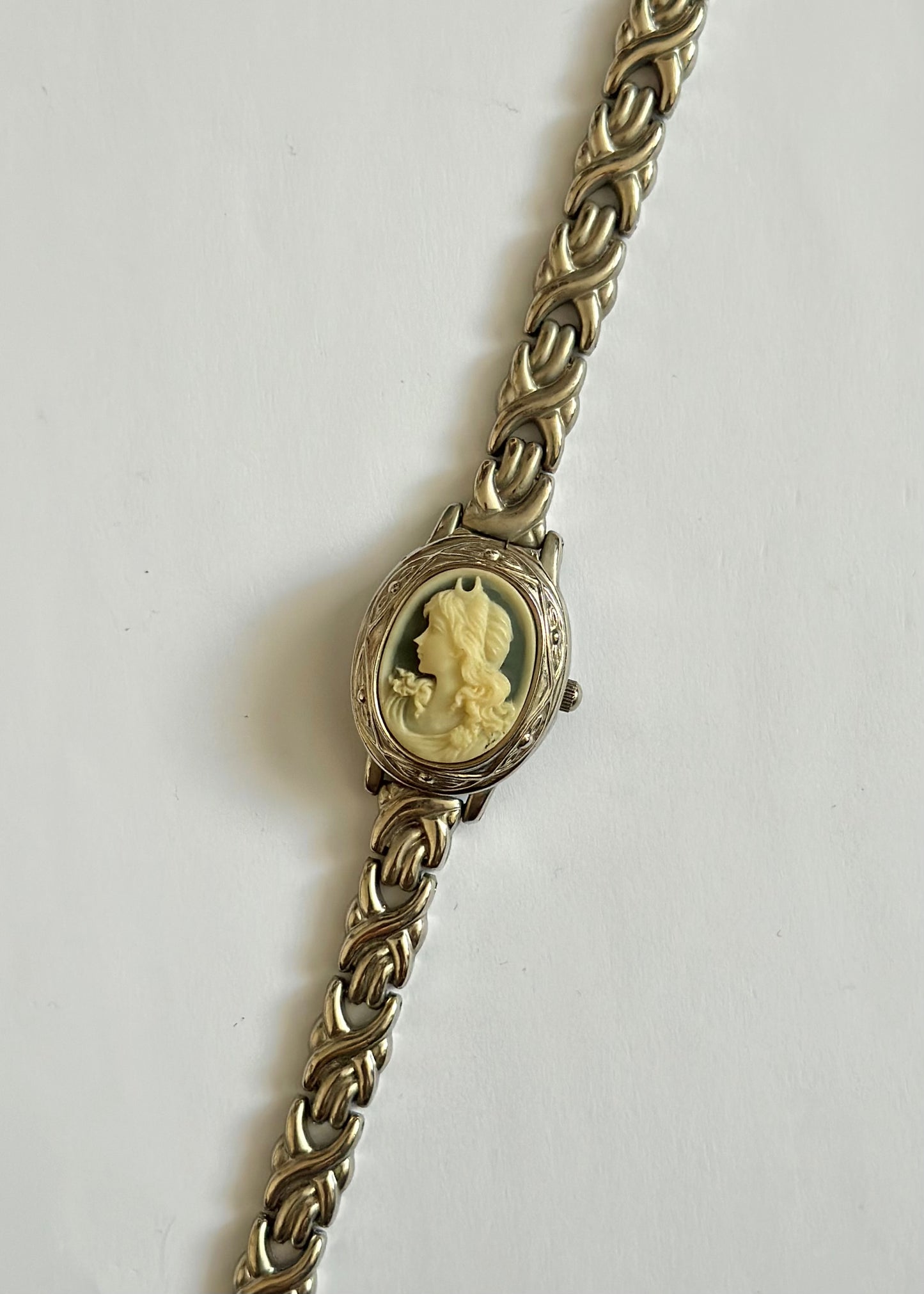 Cameo Hidden Silver Watch
