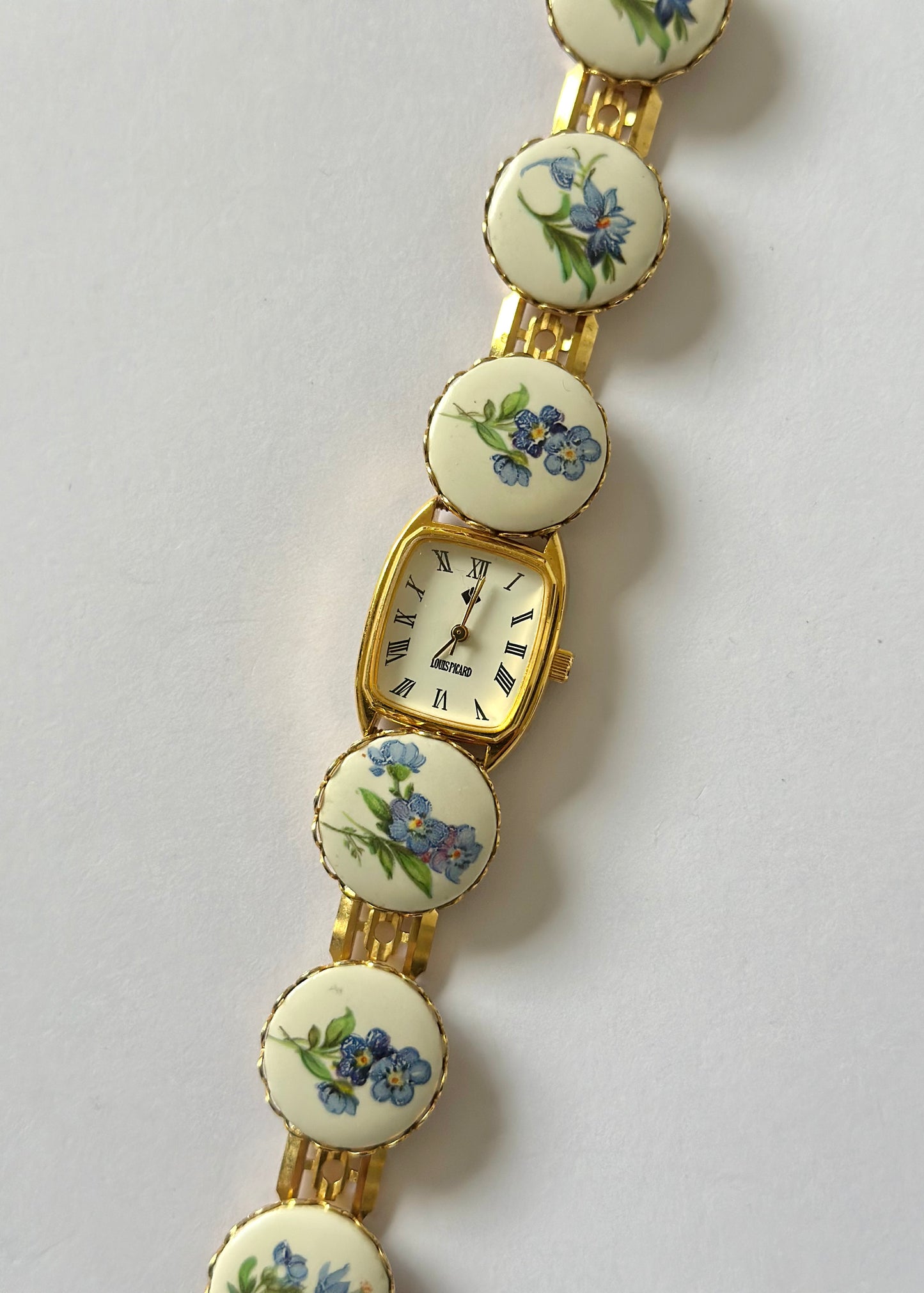 Reworked Flower Enamel Watch