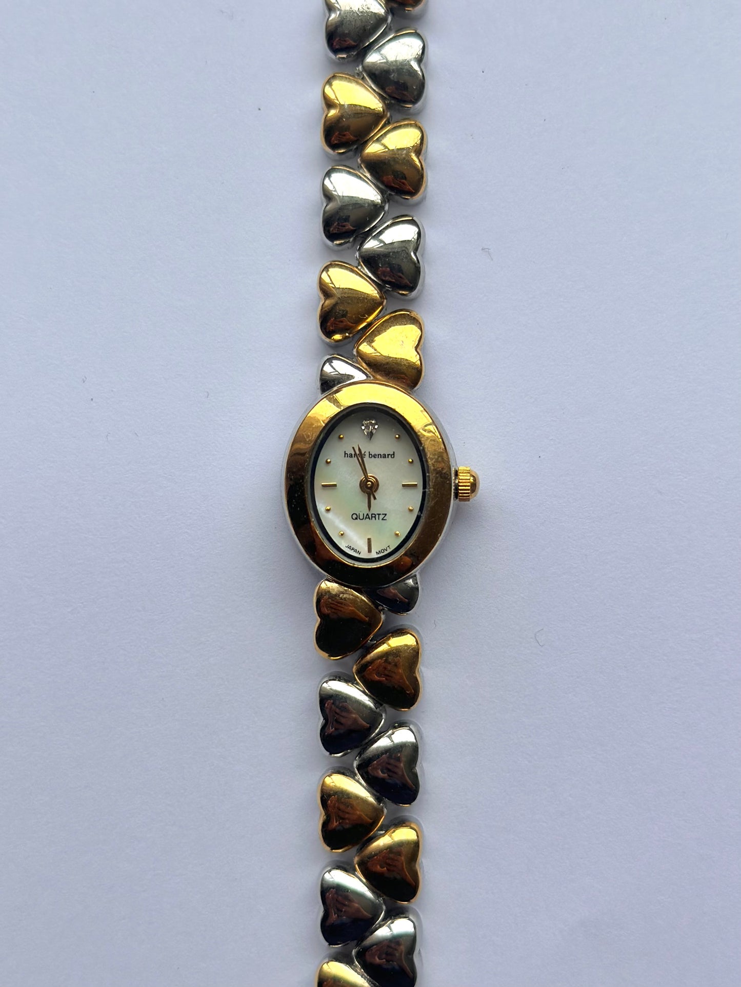 Two Tone Heart Watch