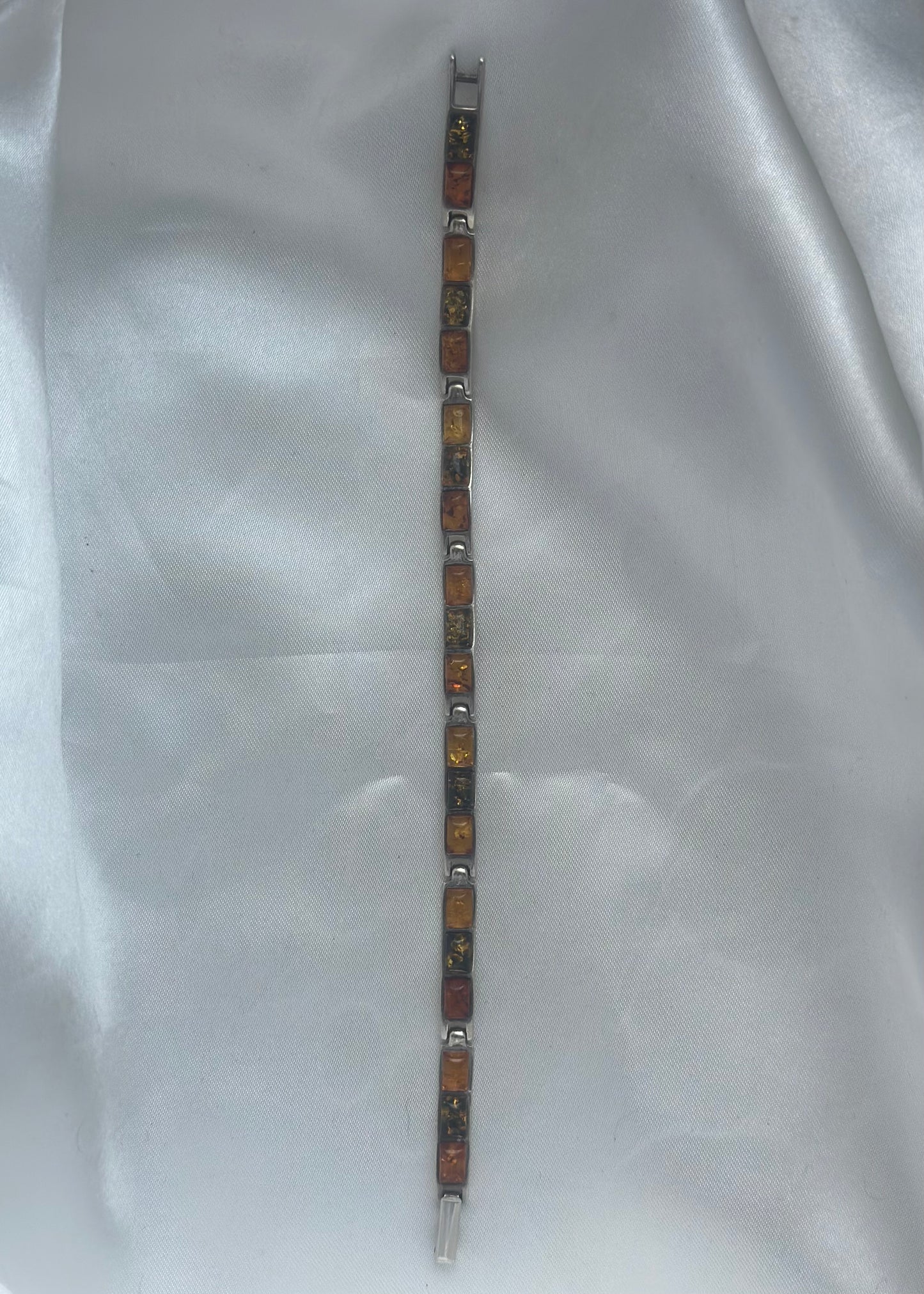 Sterling Silver Amber Bracelet