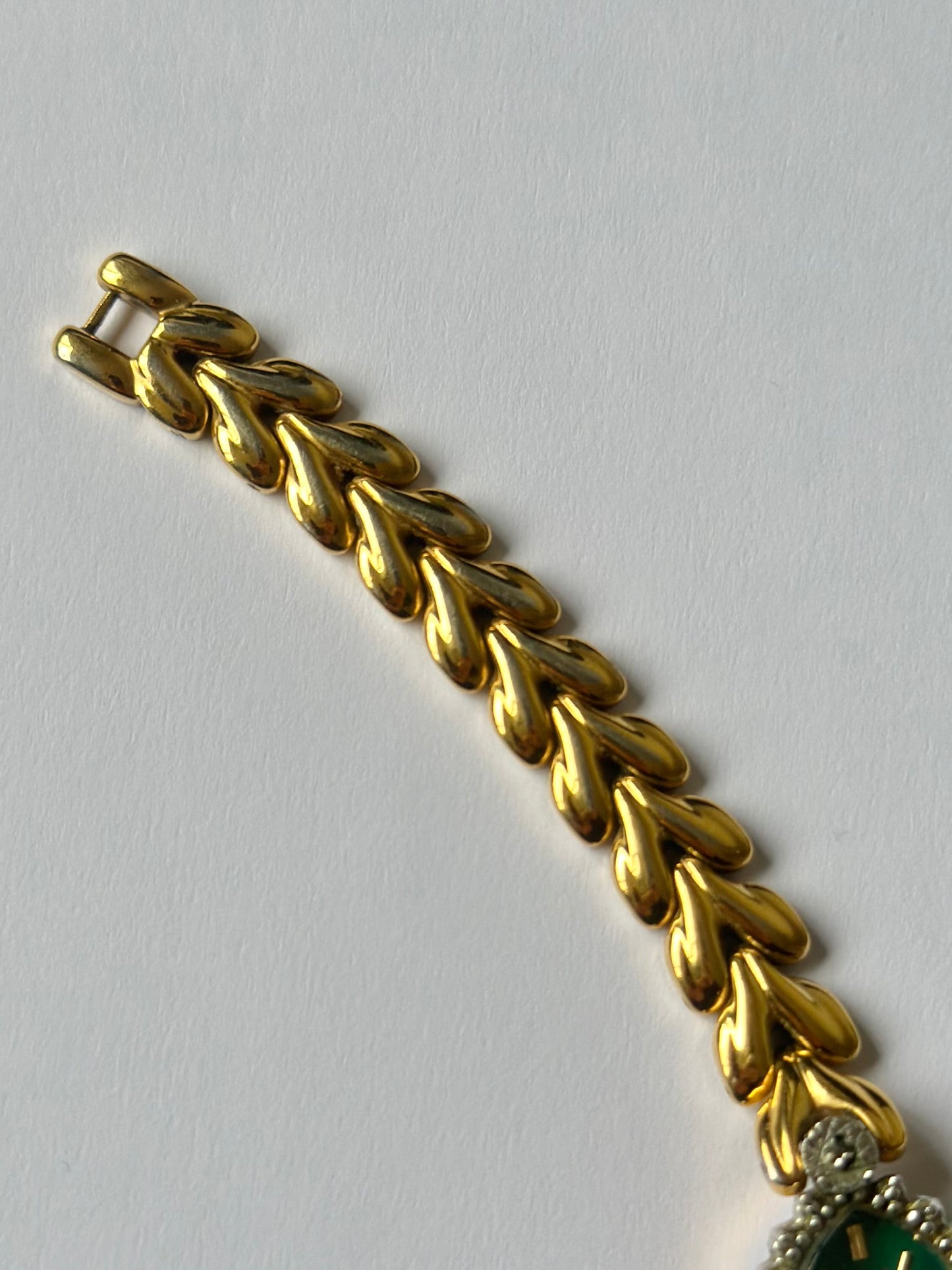 Rare Gold Green Diamond Watch