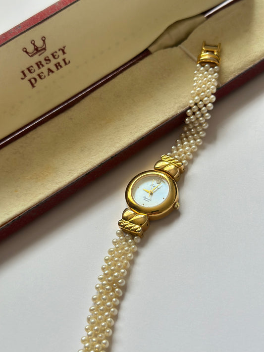 Real Pearls Watch in original box