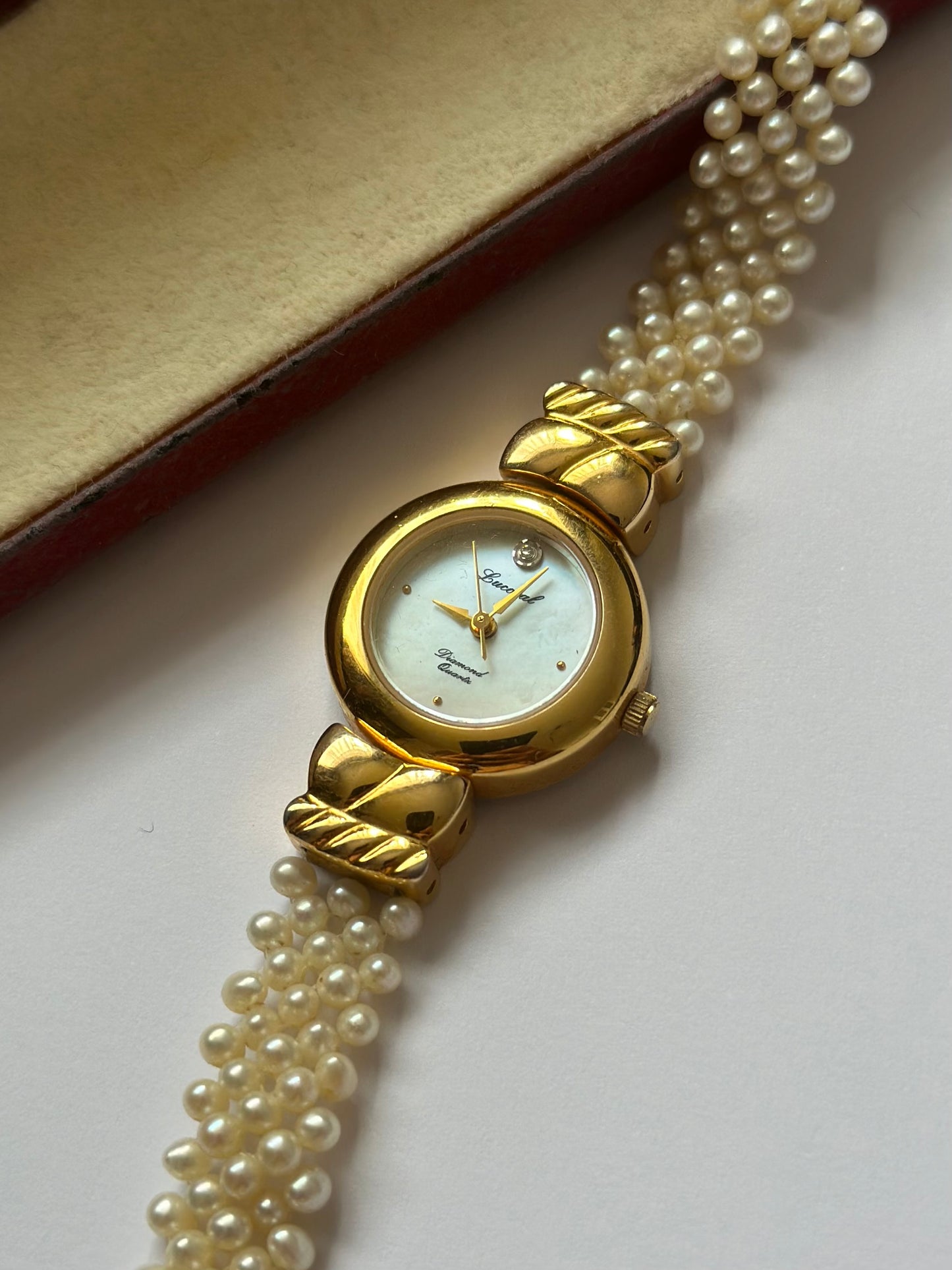 Real Pearls Watch in original box