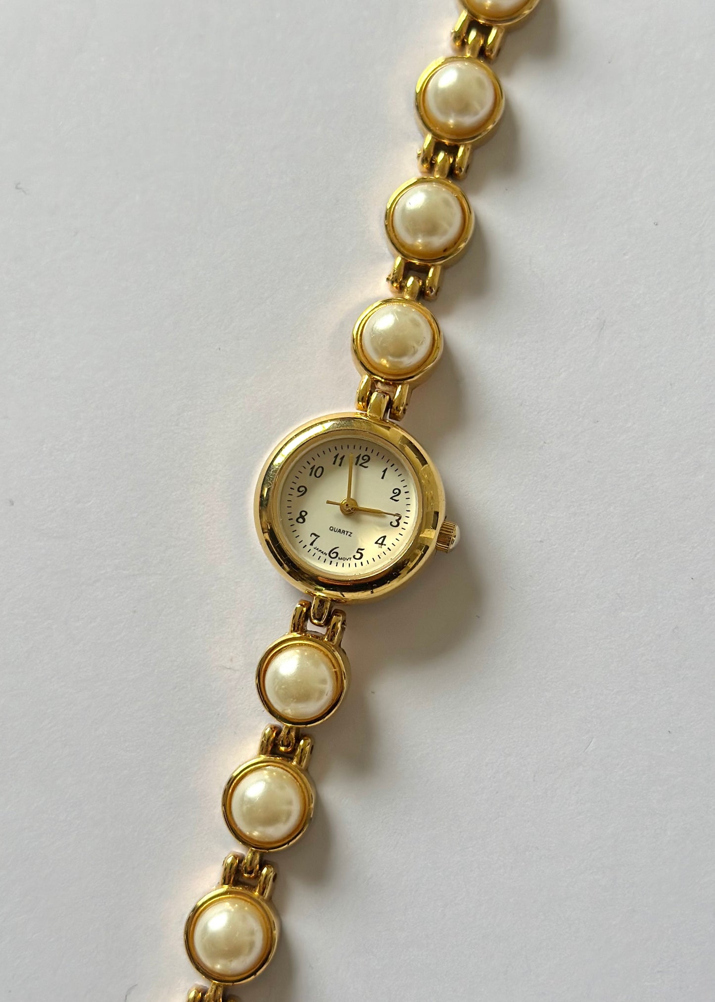 Gold Pearl Watch