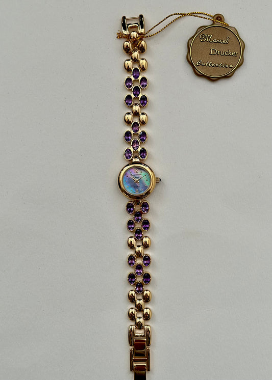 Rare Amethyst Gold Watch