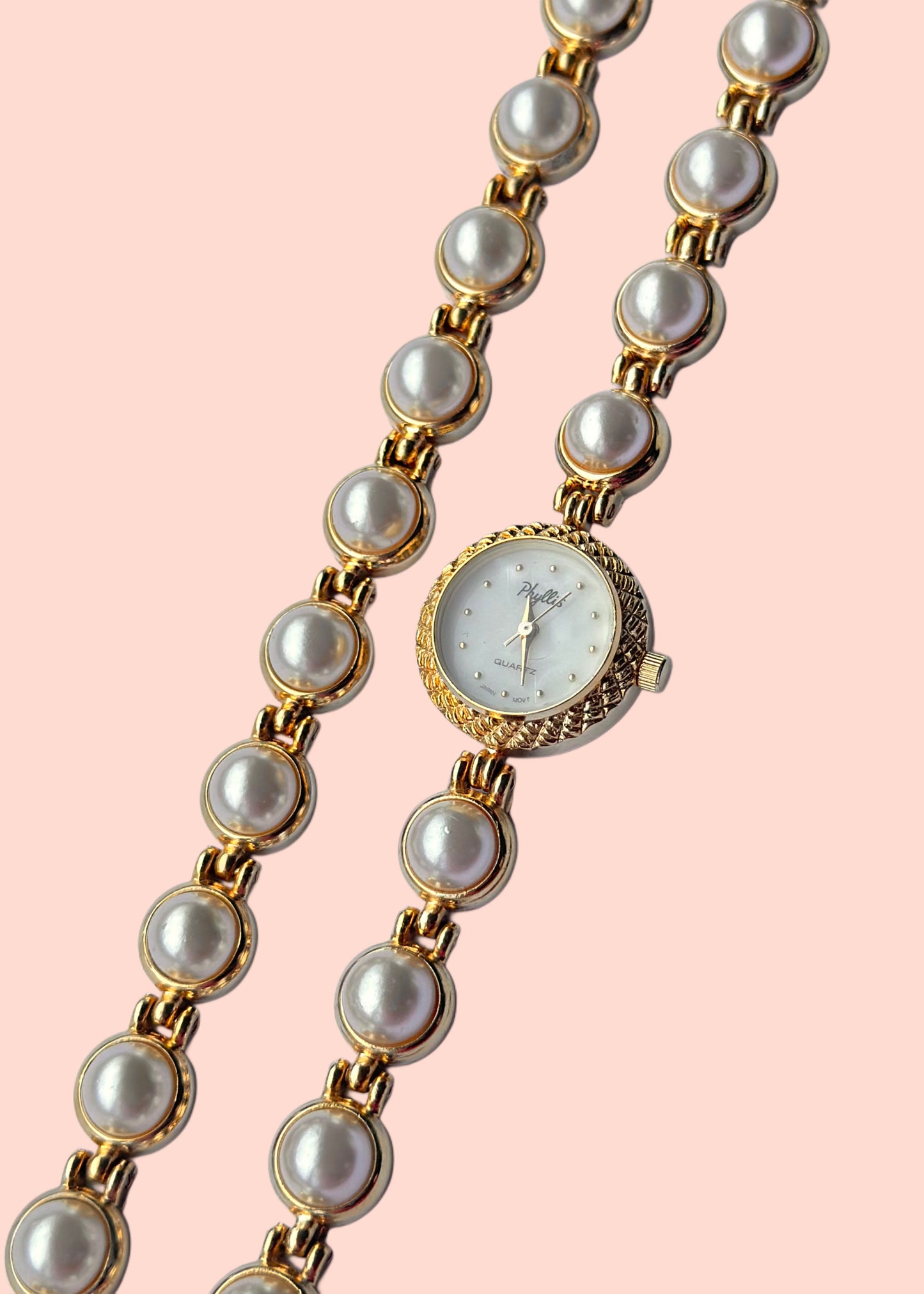 Pearl Watch and Bracelet