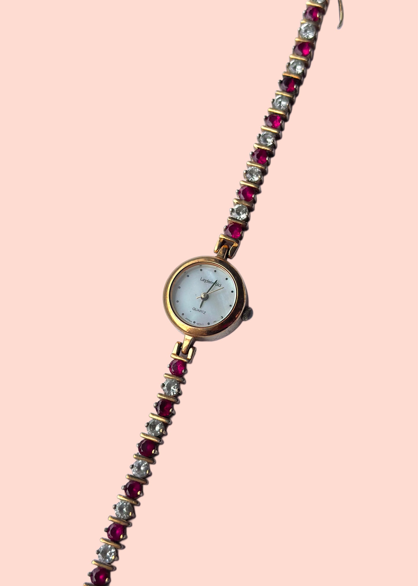 Gemstone Gold Watch