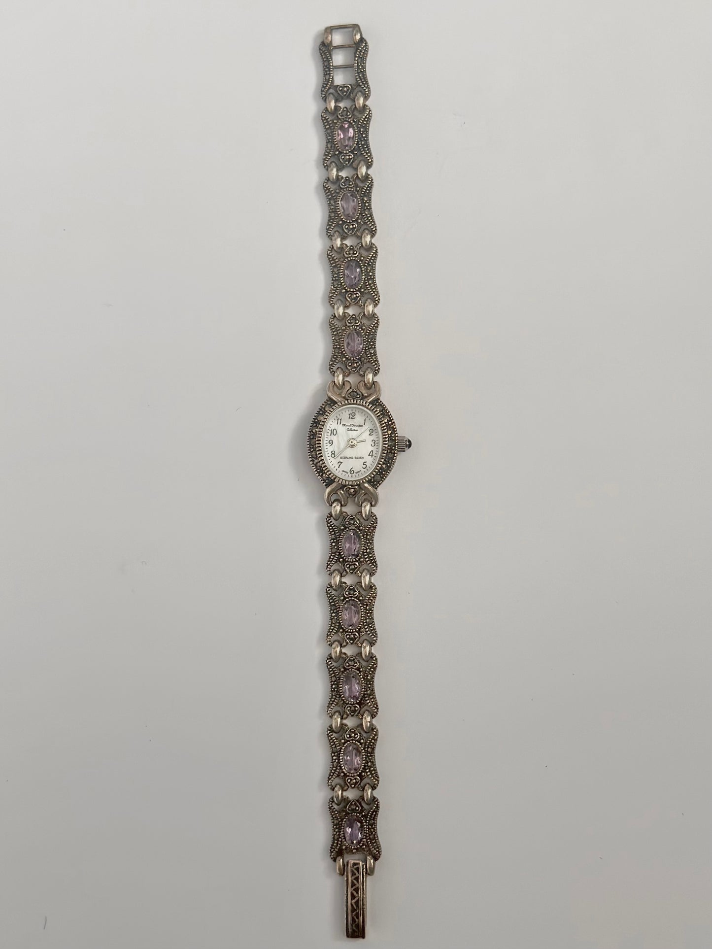 Sterling Silver Amethyst Watch (sells for £150+)