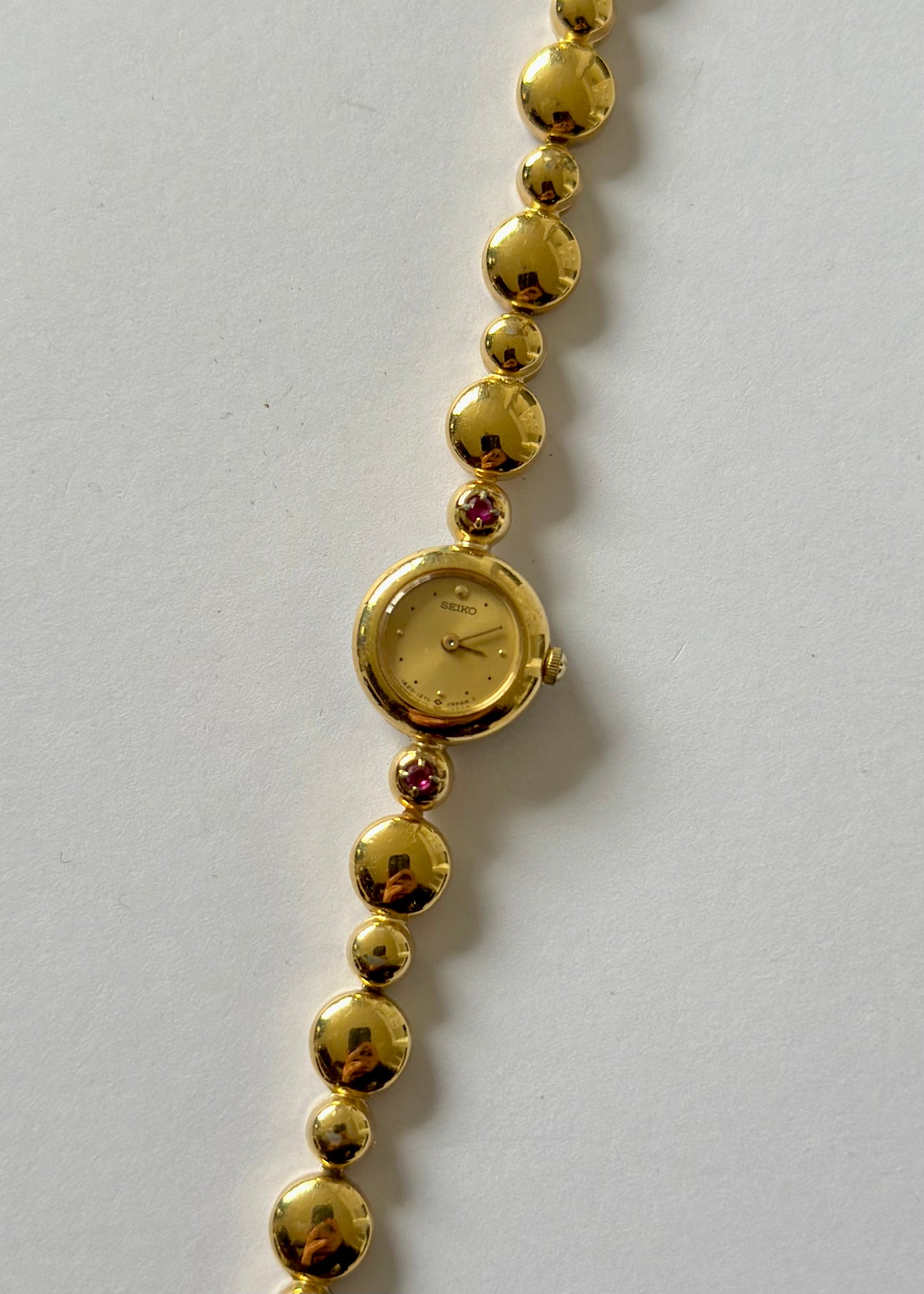 RARE Seiko Ruby Gold Watch