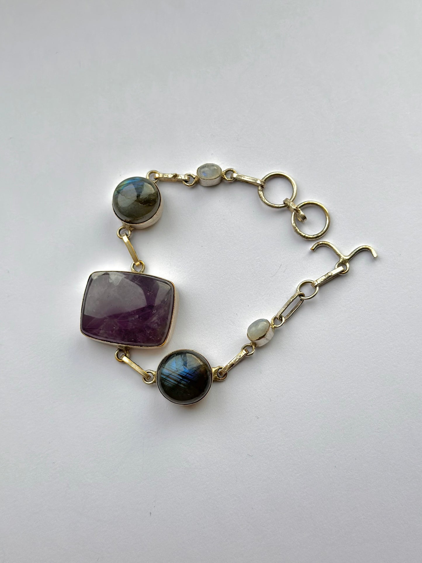 Sterling Silver Stone Bracelet