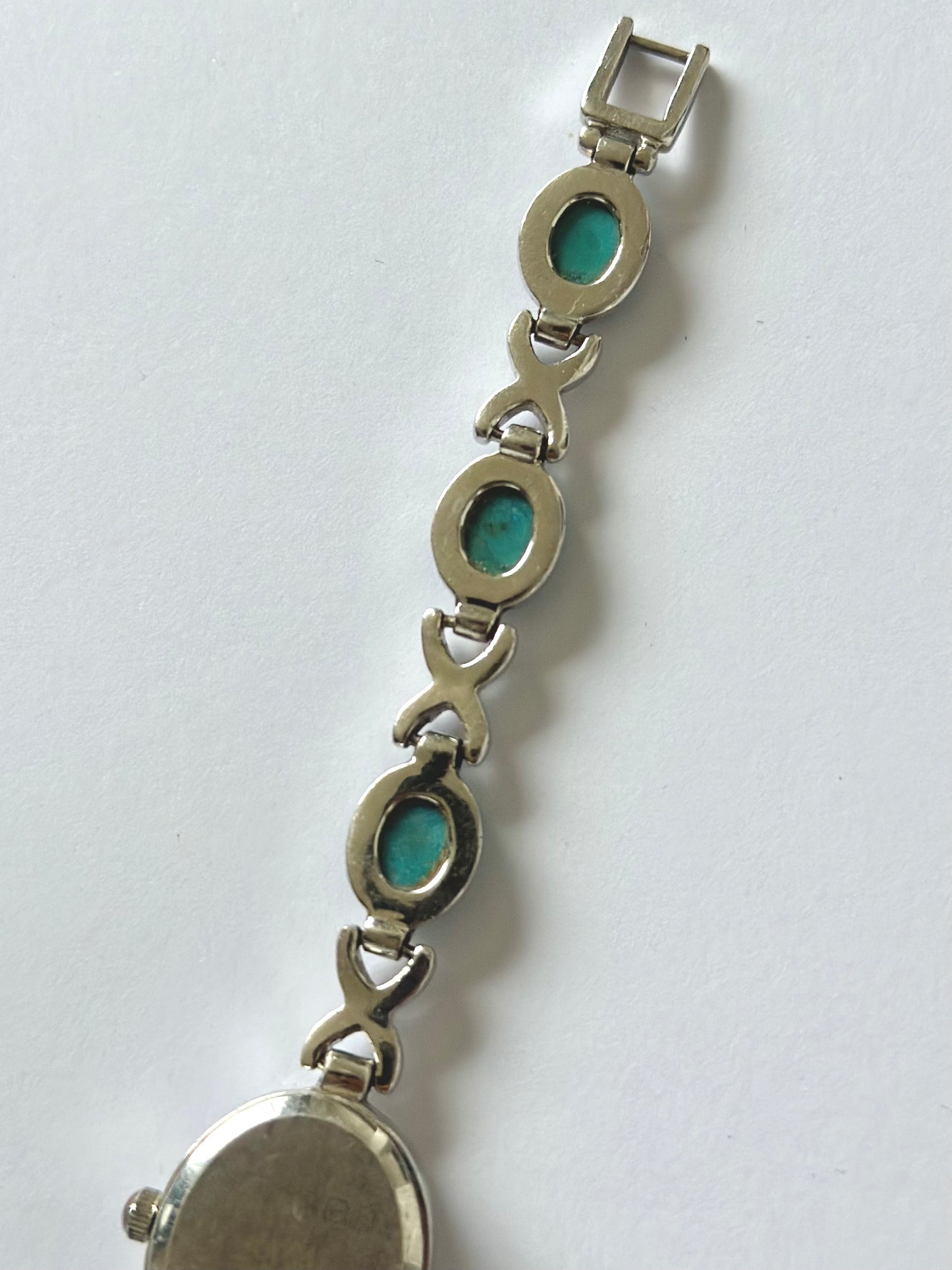 Sterling Silver Topaz Watch