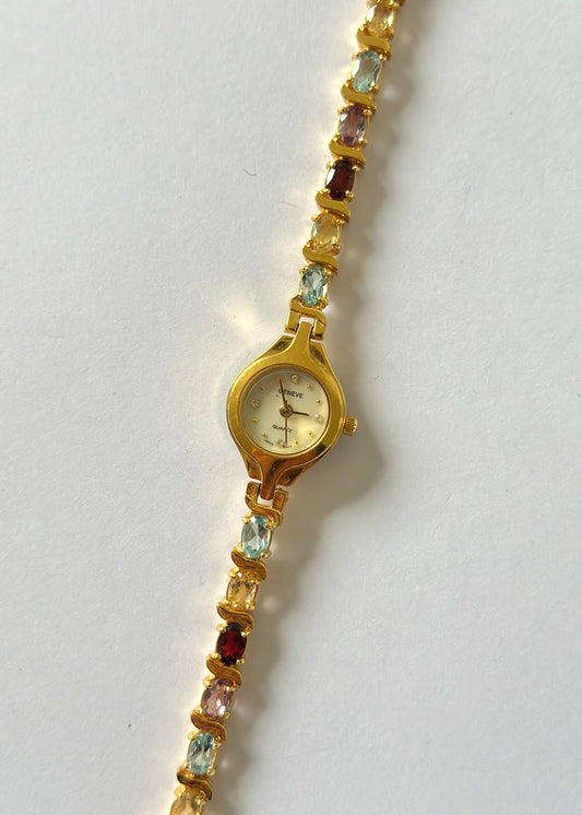 Gold Multi Gem Watch (sells for £100+)