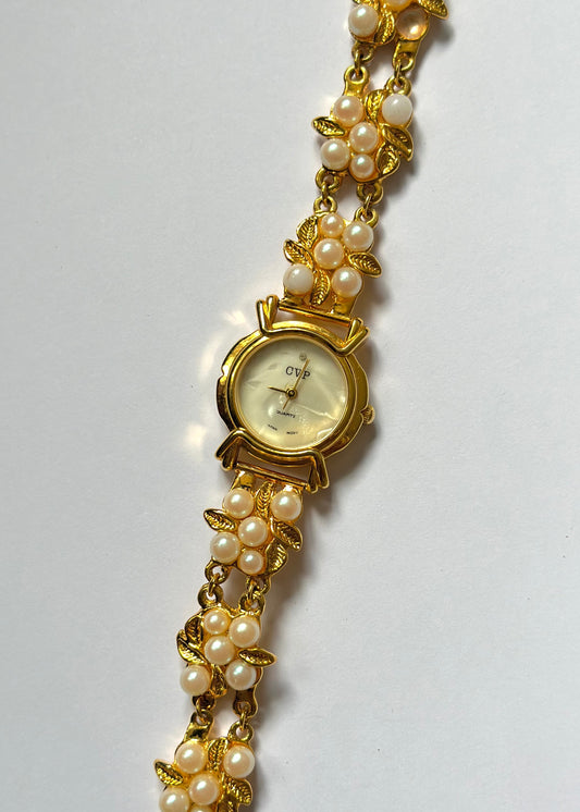 Pearl Watch and matching necklace