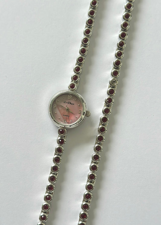 Silver Dainty Watch & Bracelet