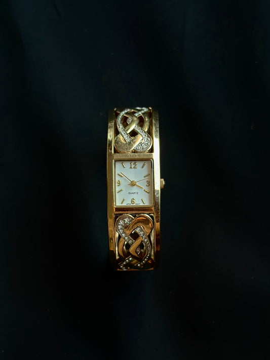 Gold Bangle Watch