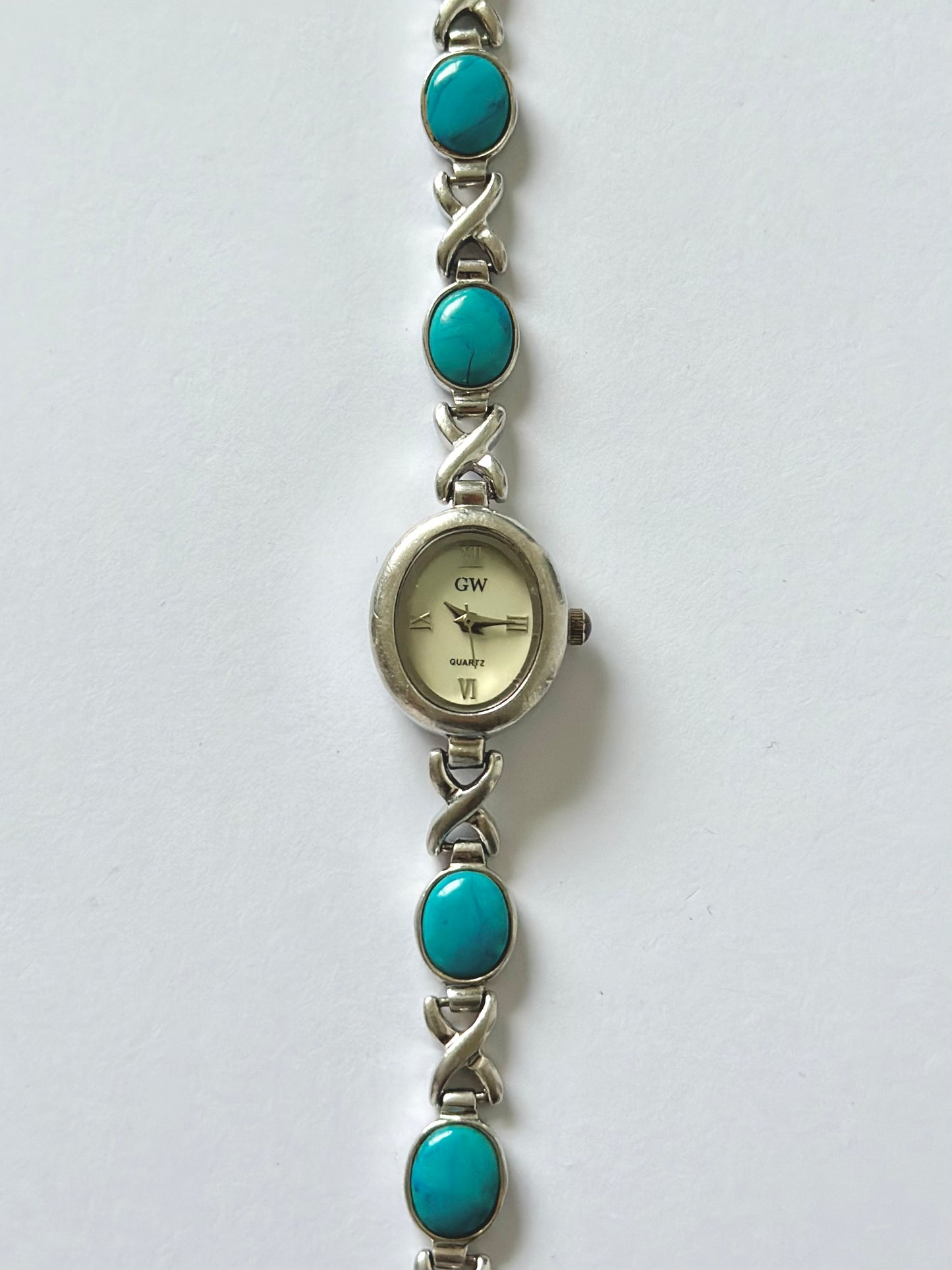 Sterling Silver Topaz Watch