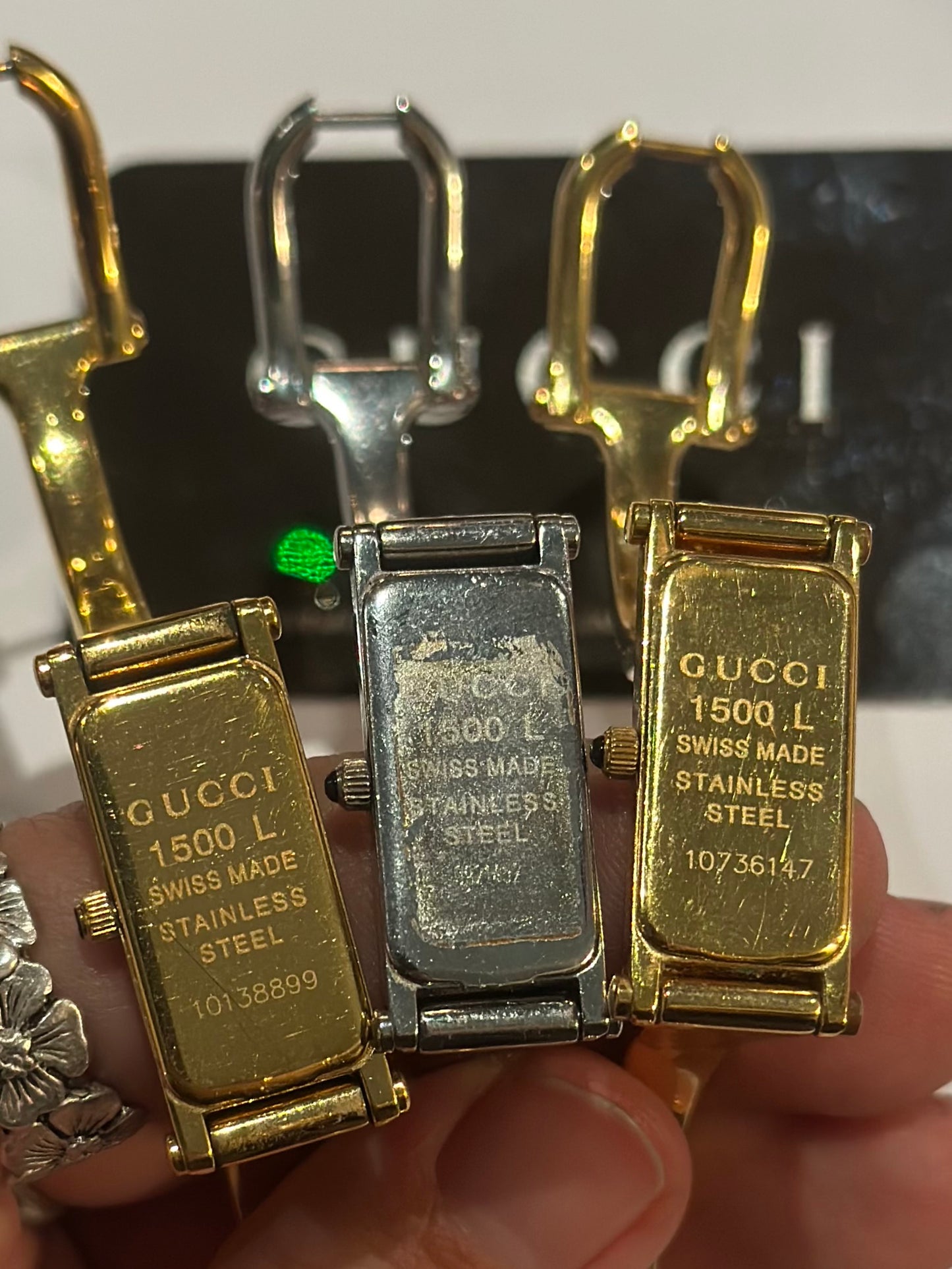 Gucci Bangle Gold Face Watch