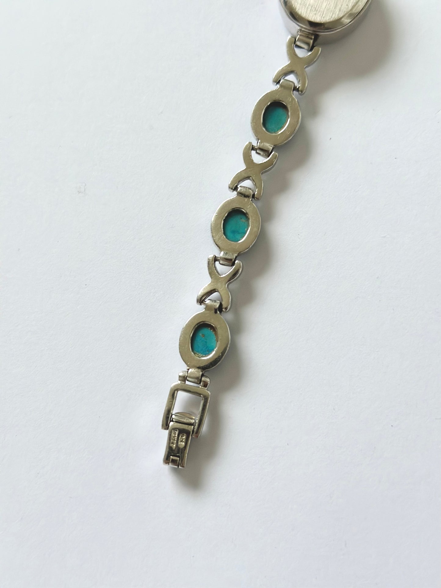 Sterling Silver Topaz Watch