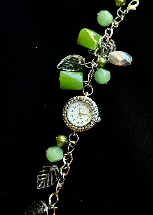 Silver Beaded Watch