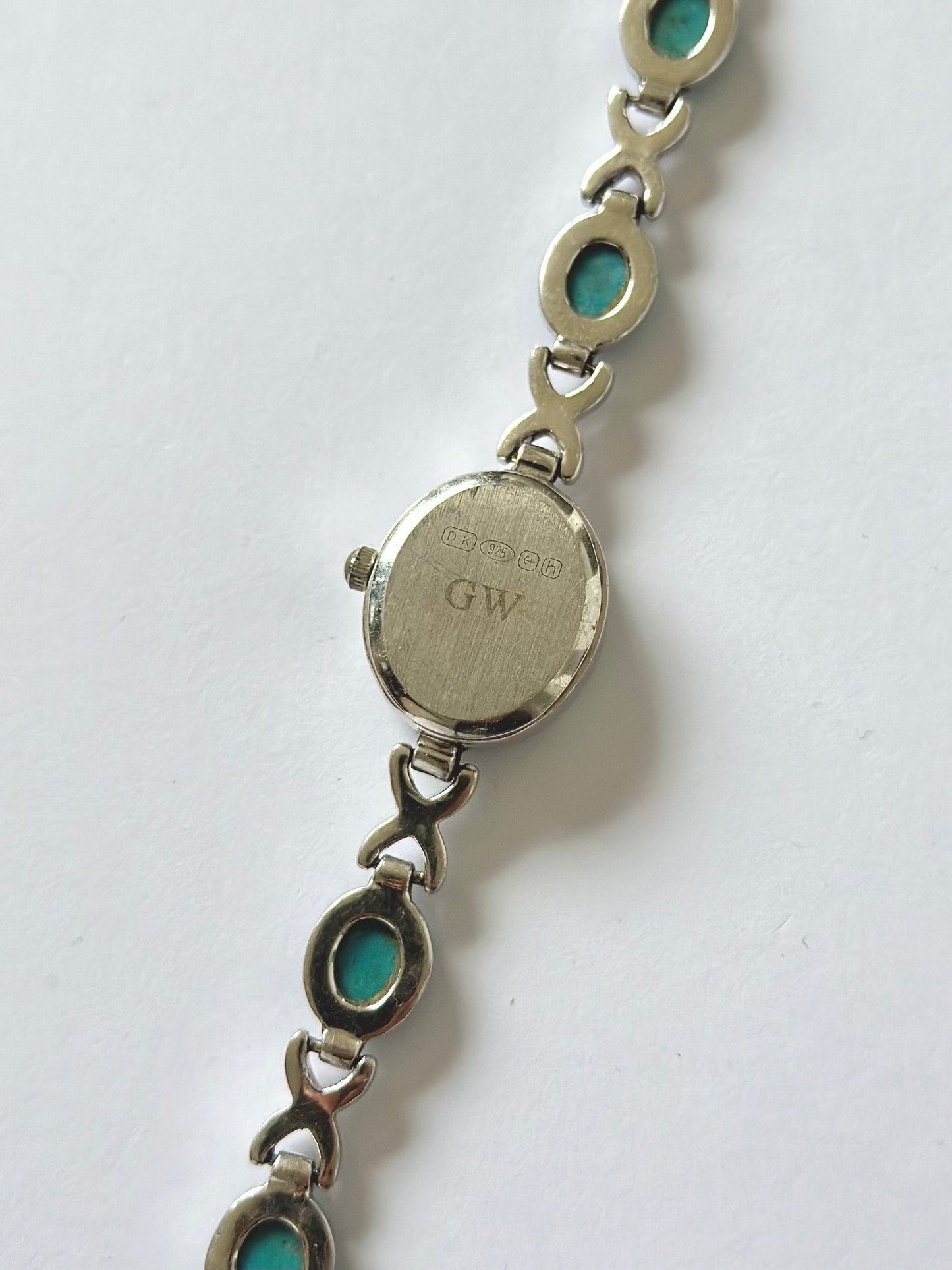 Sterling Silver Topaz Watch