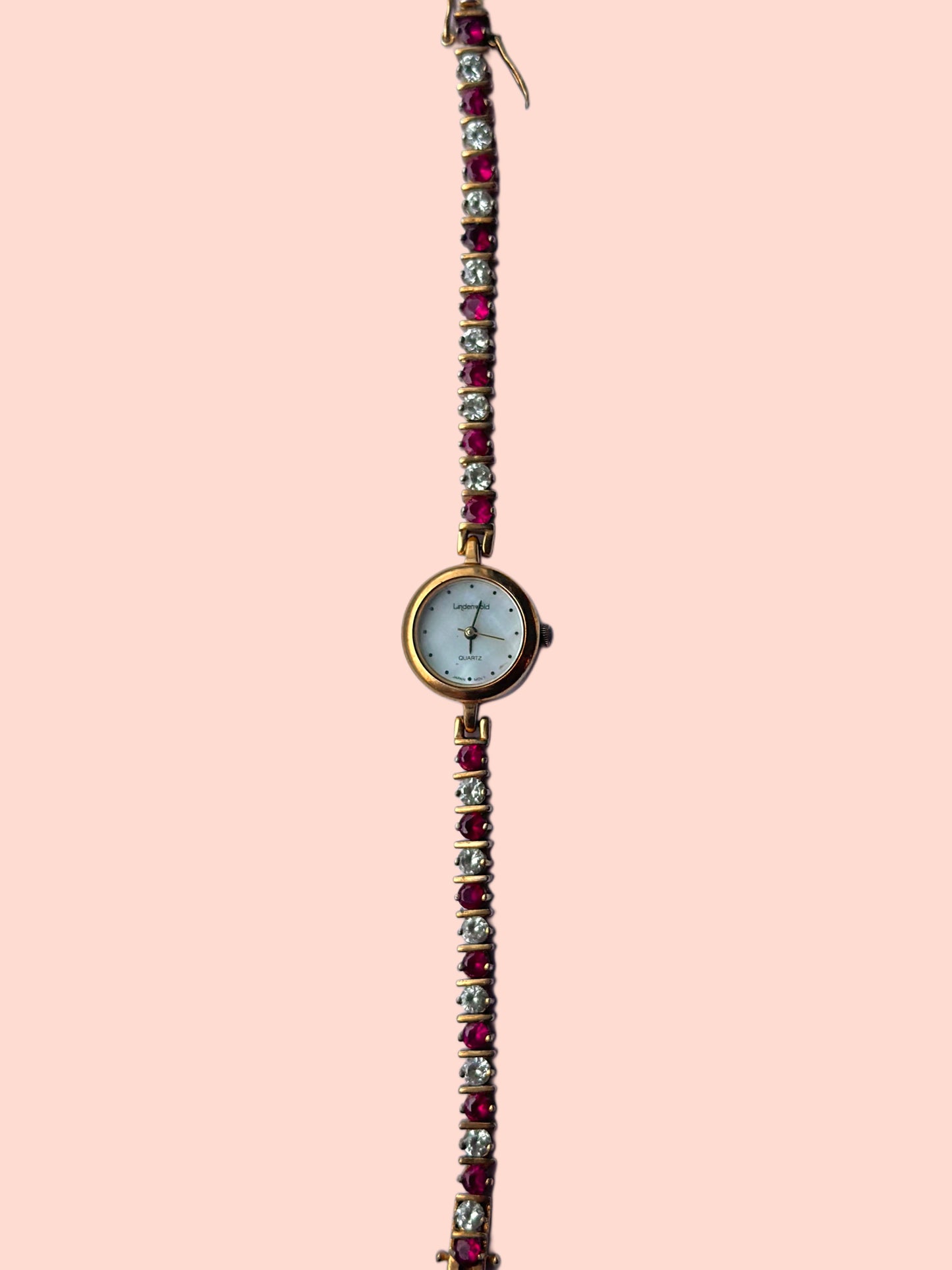 Gemstone Gold Watch