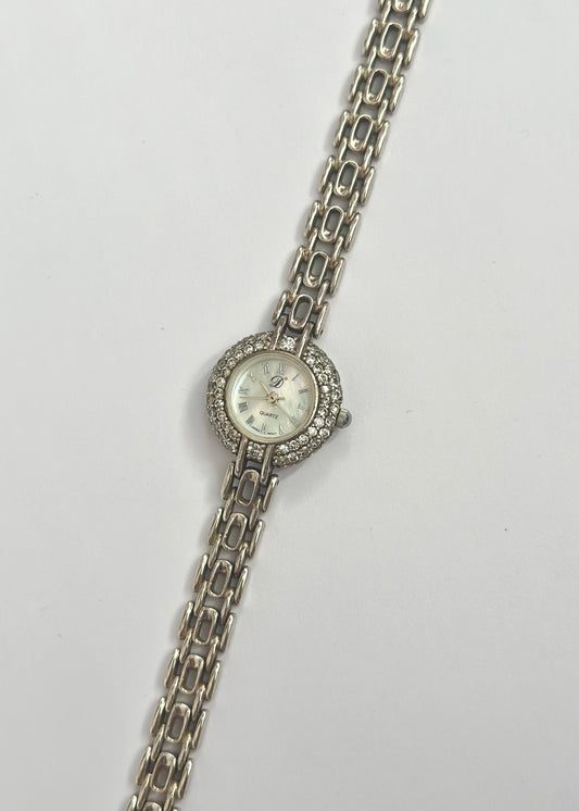 Diamond Sterling Silver Watch