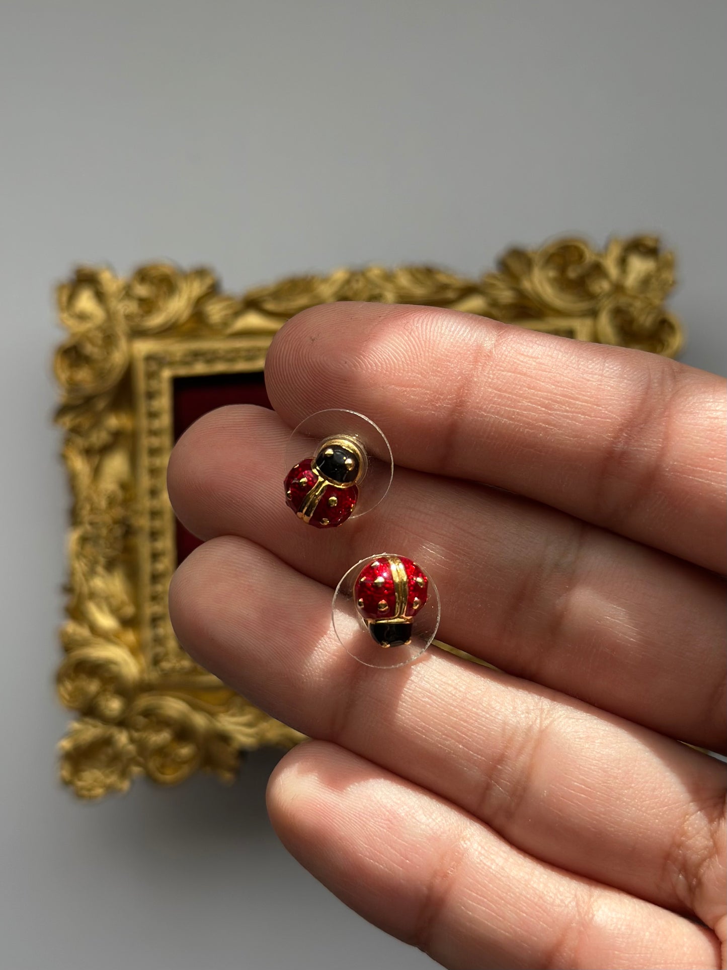 Joan Rivers Ladybug Earrings