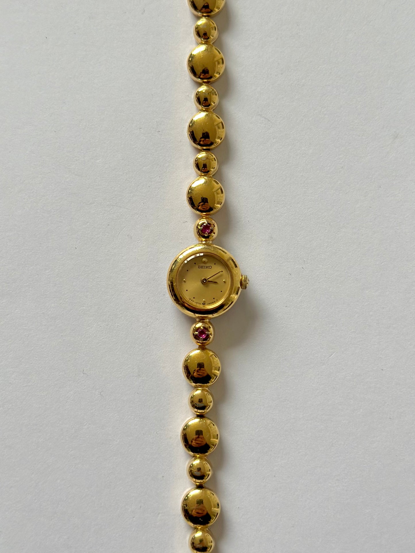 RARE Seiko Ruby Gold Watch