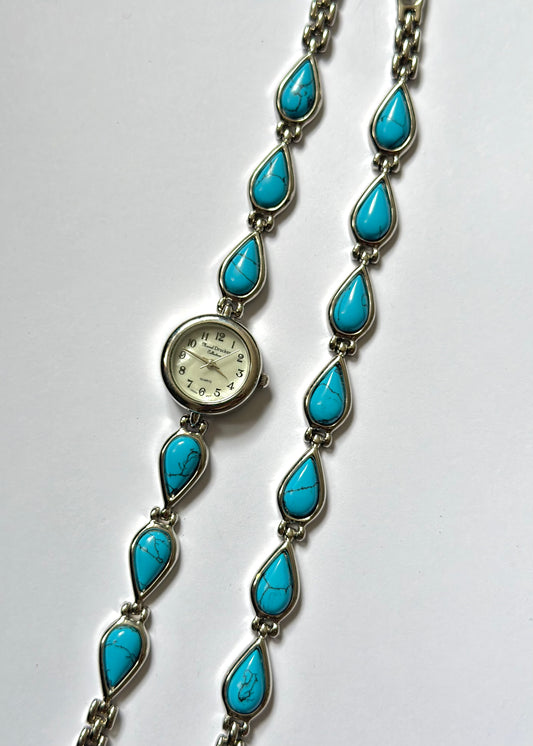 Silver Watch and Bracelet
