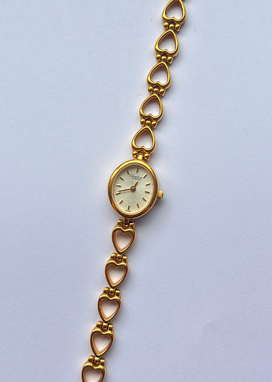 Dainty Heart Gold Watch