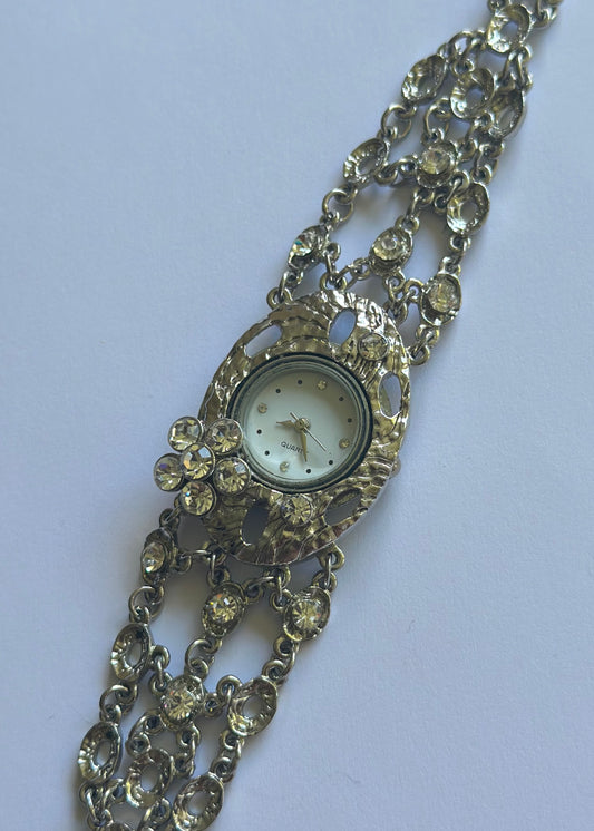 Silver Sequin Watch