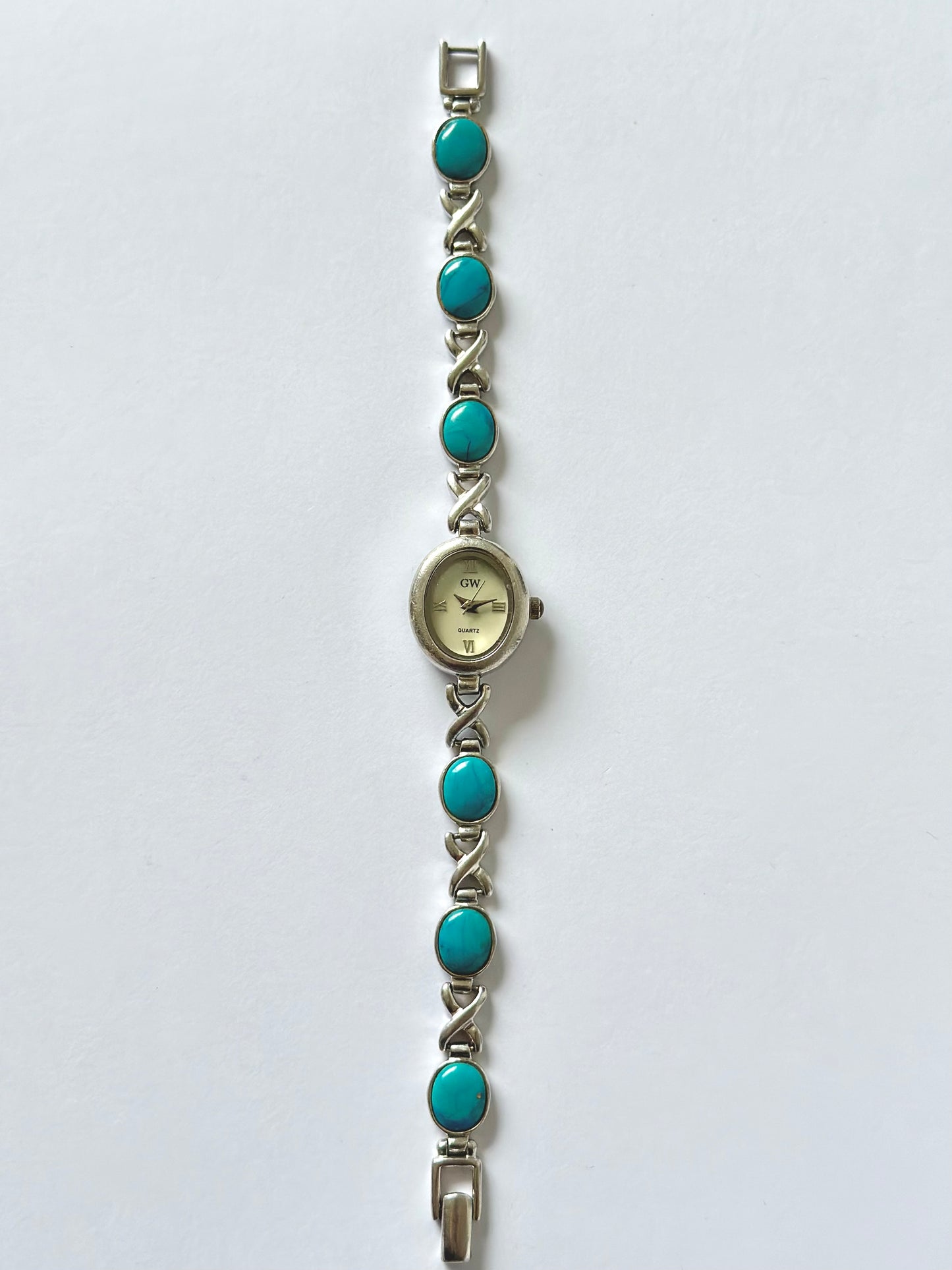 Sterling Silver Topaz Watch