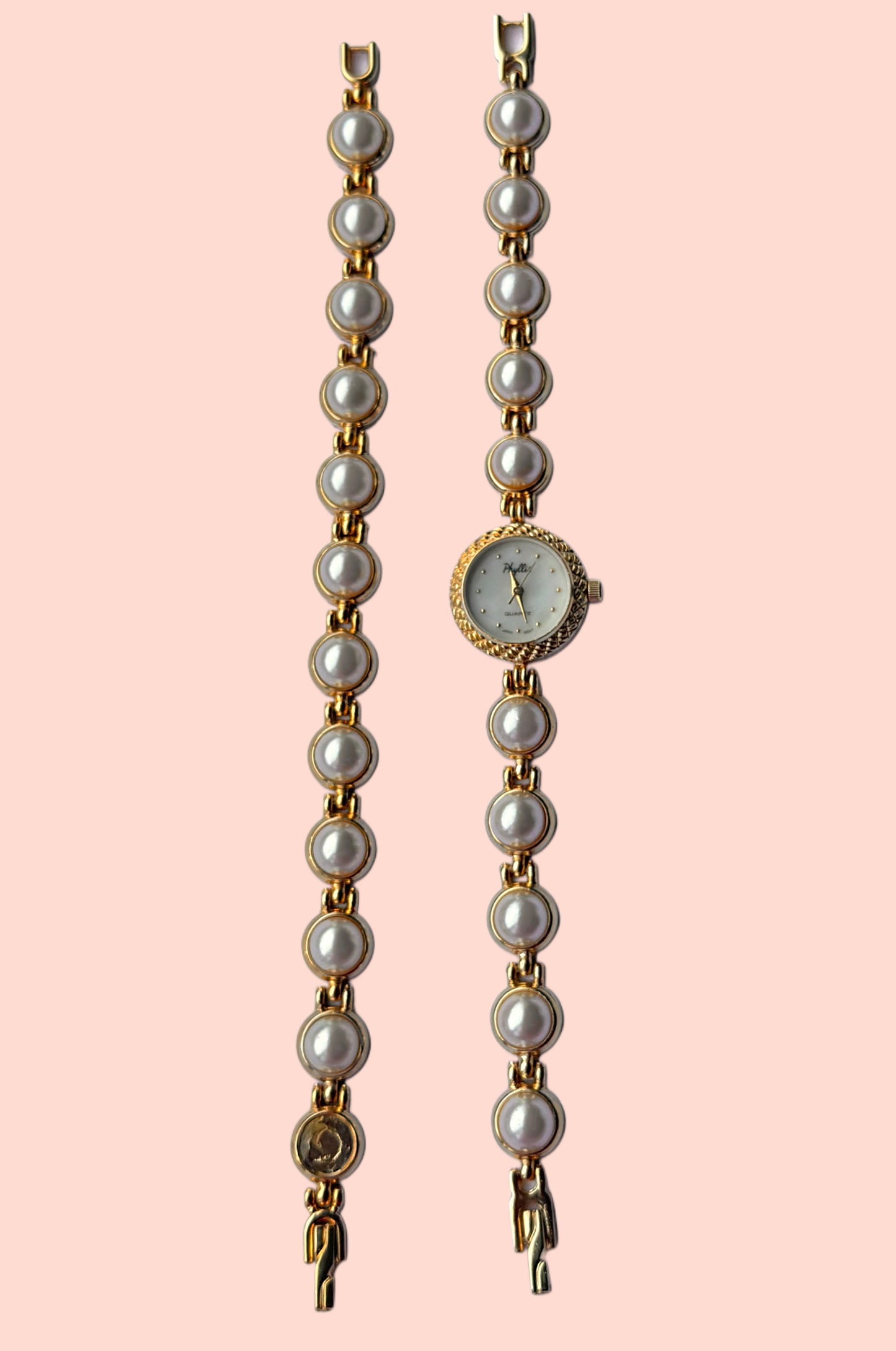 Pearl Watch and Bracelet