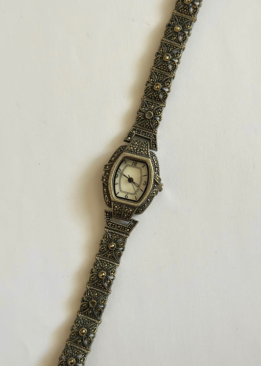 Marcasite Silver Watch